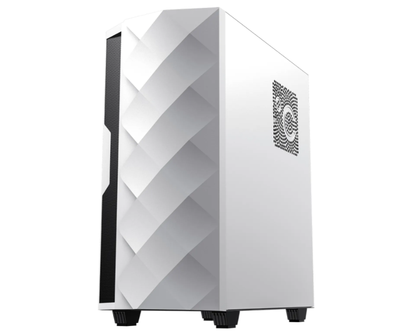 کیس کامپیوتر Diamond CP White – ترکیب زیبایی مینیمال با کارایی حرفهای (سفید) - تصویر 3