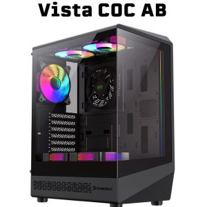 کیس کامپیوتر گیم مکس Vista COC ARGB Mid Tower مشکی